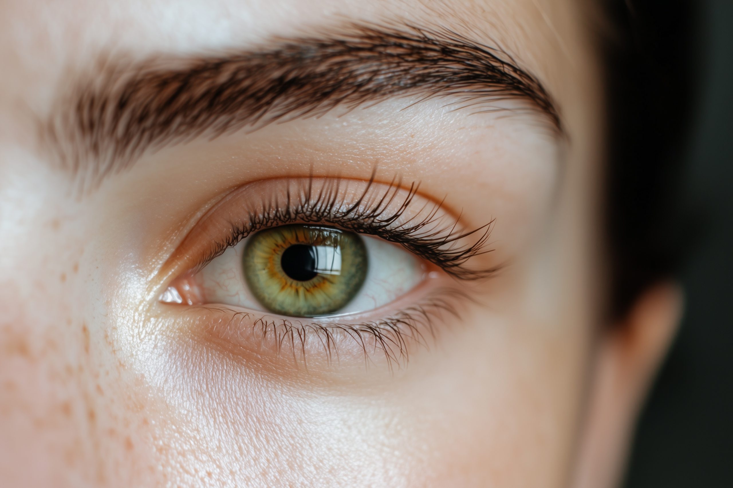 portrait femme oeil zoom